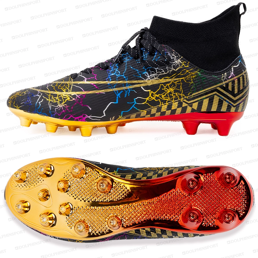 Бутсы футбольные KR-133 черный с золотом