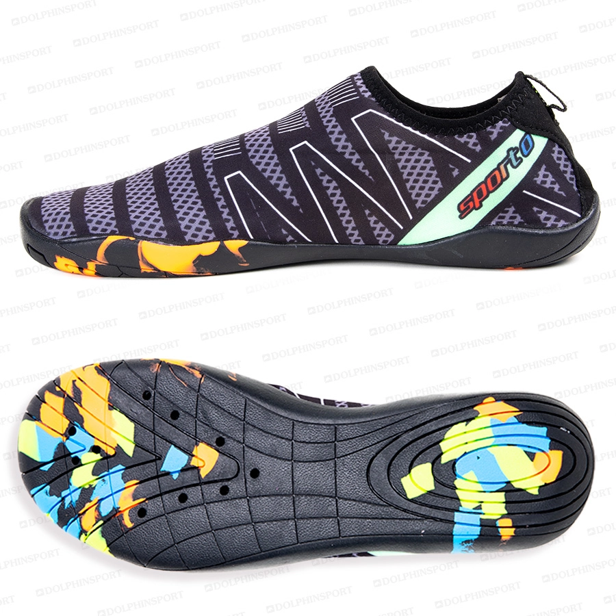 Аквасоки / Аквашуз KR-055 черно-белые