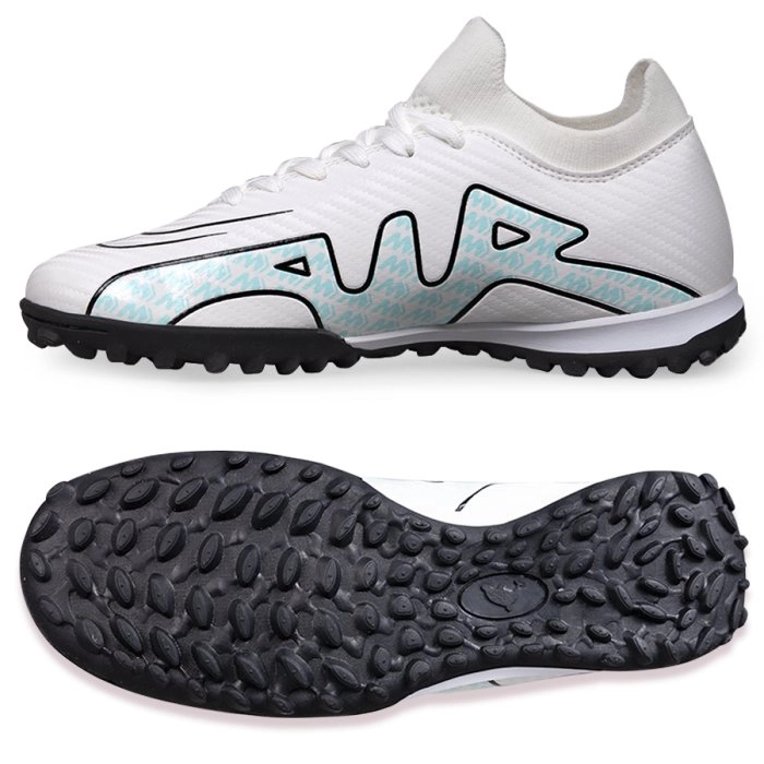 Бутсы футбольные KR-160 бело-бирюзовый