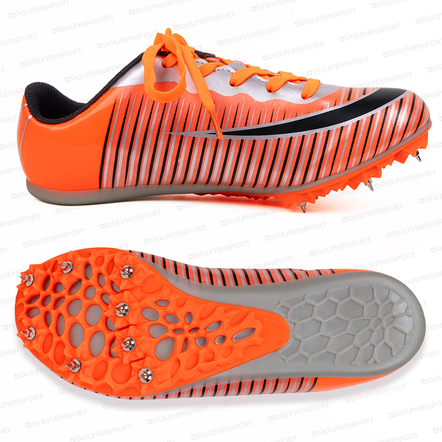 Шиповки KR-075 черно-оранжевые