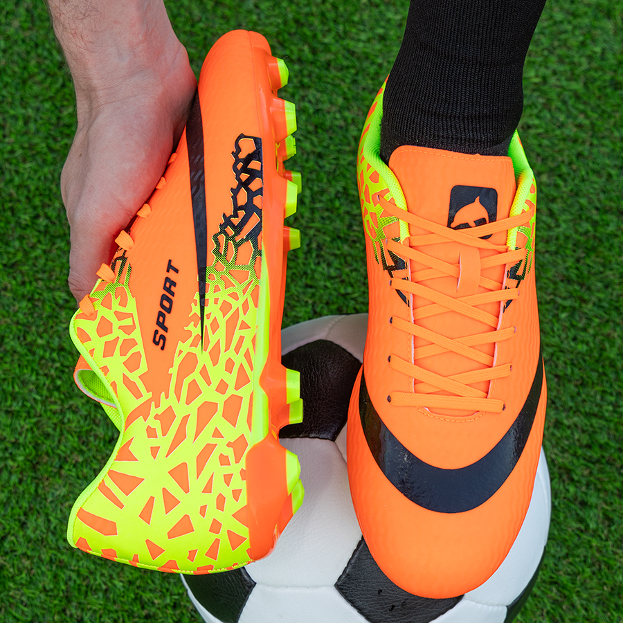 Бутсы футбольные KR-121 оранжевые