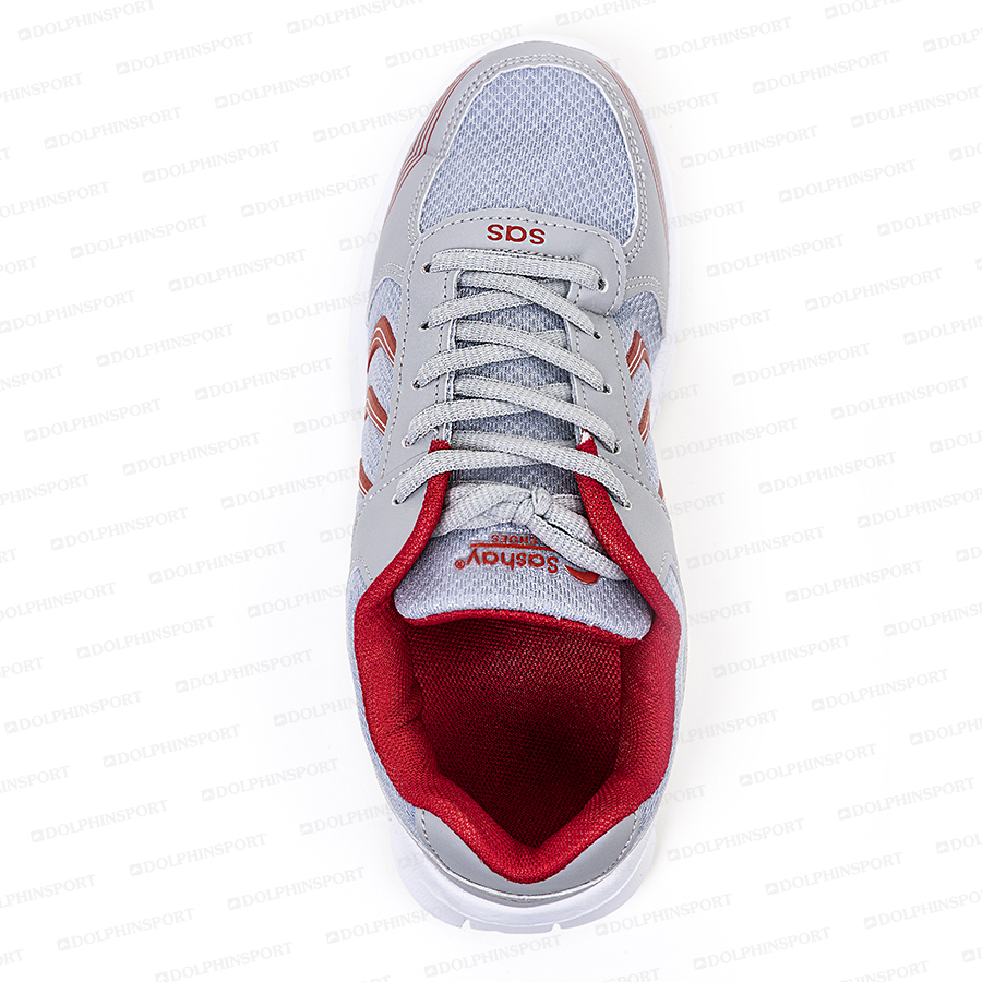 Кроссовки для бега KR-003/1 серо-красные