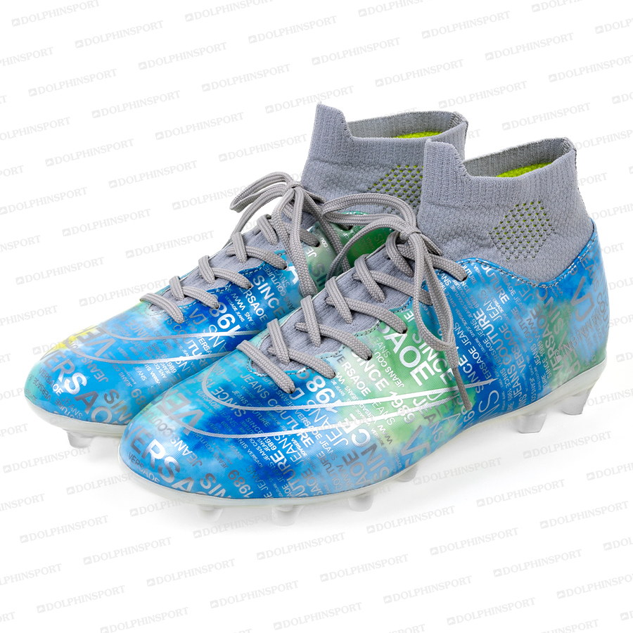 Бутсы футбольные KR-178/2 бело-голубой