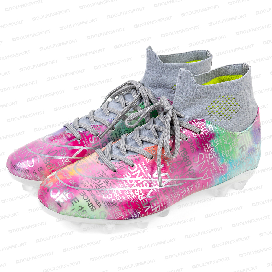 Бутсы футбольные KR-178/2 бело-розовый