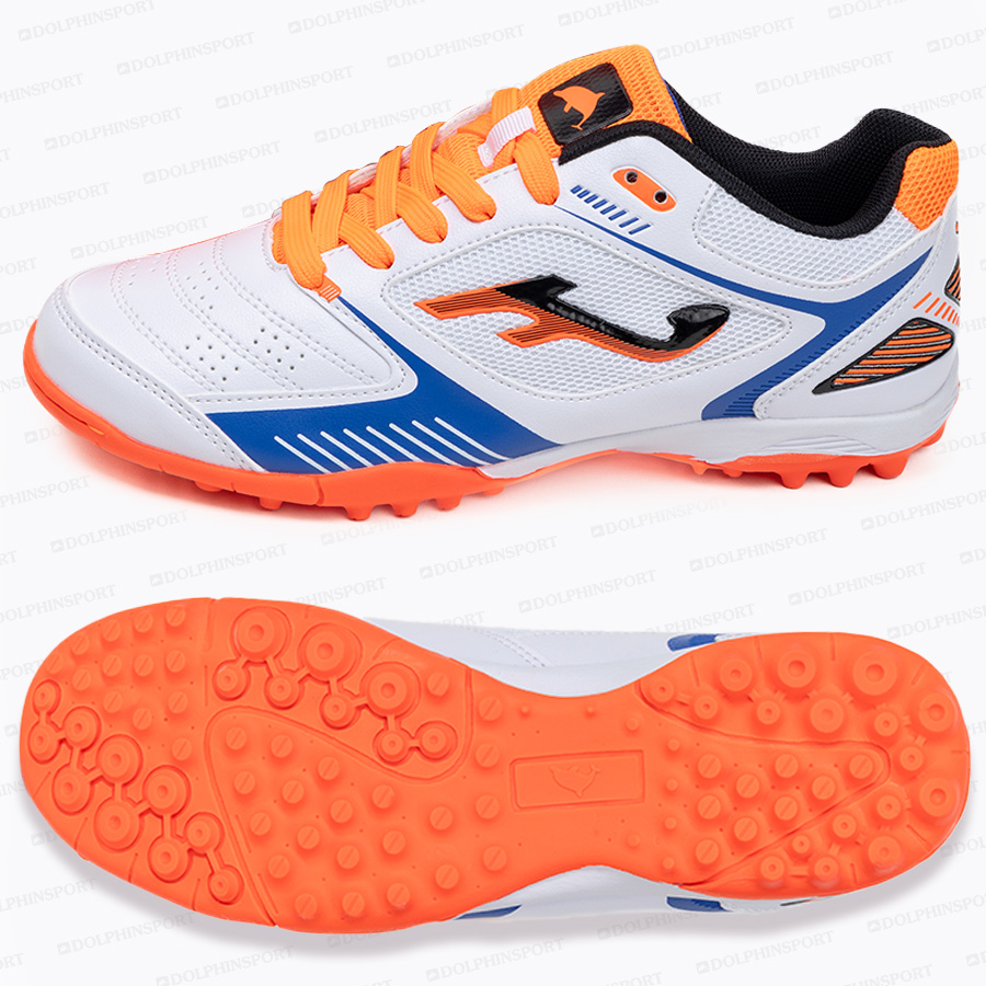 Бутсы футбольные KR-184 бело-оранжевый