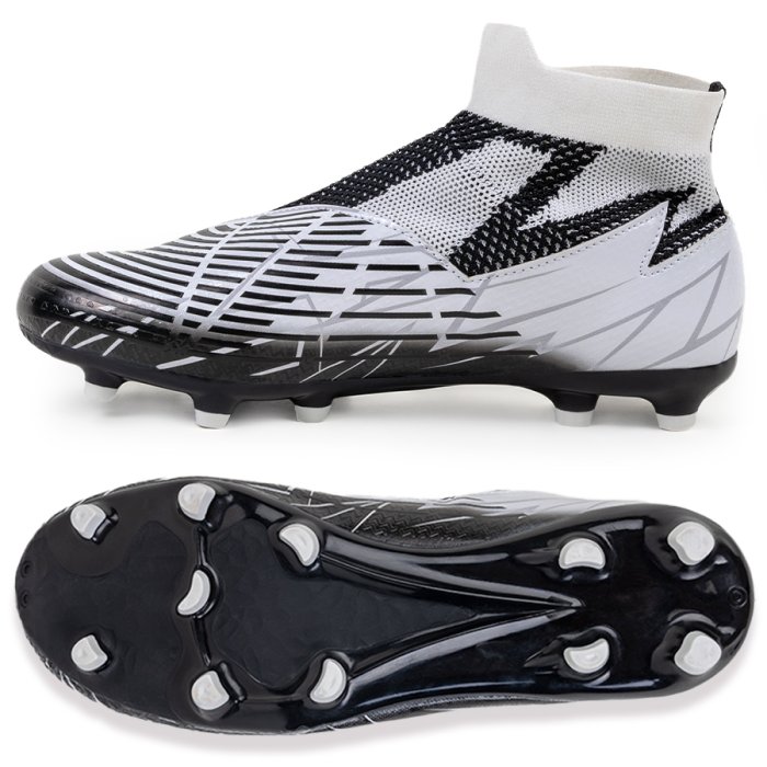 Бутсы футбольные KR-188 бело-черный