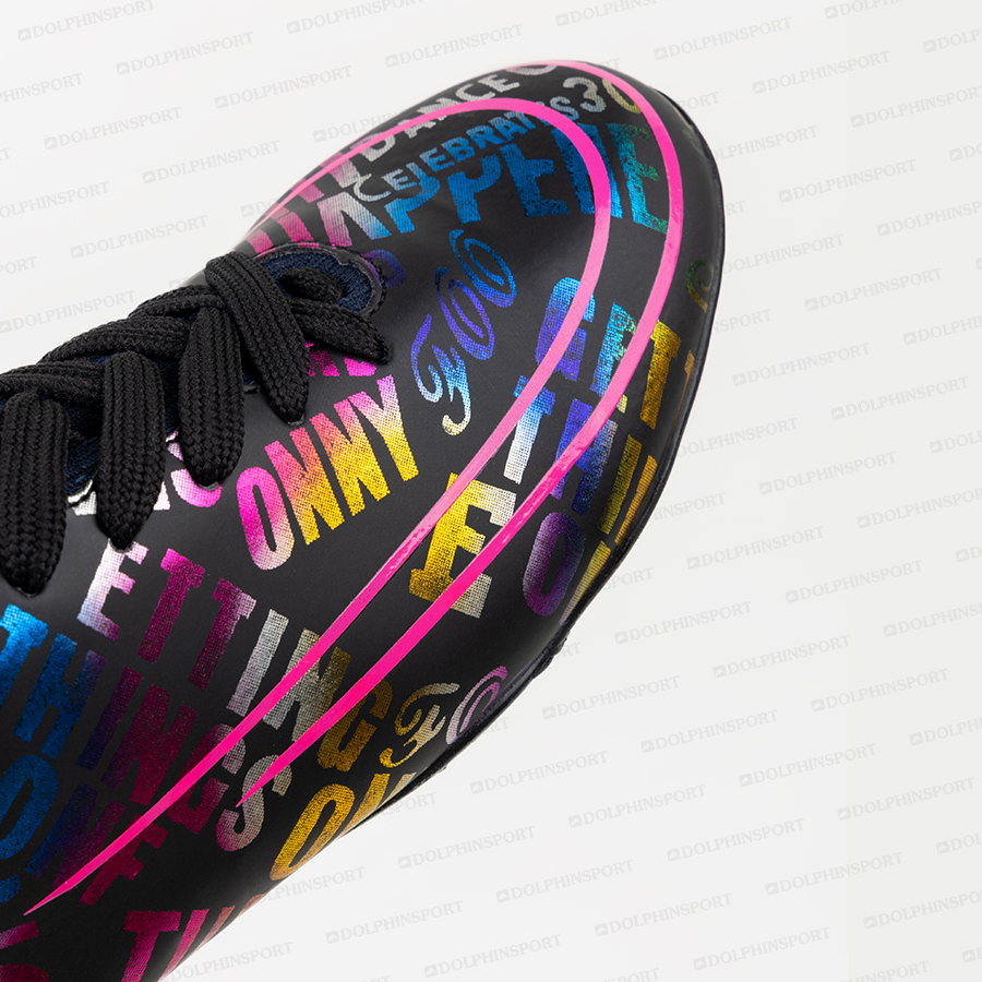 Бутсы футбольные KR-179 черно-розовый