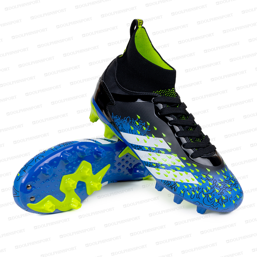 Бутсы футбольные KR-180/2 сине-зеленые