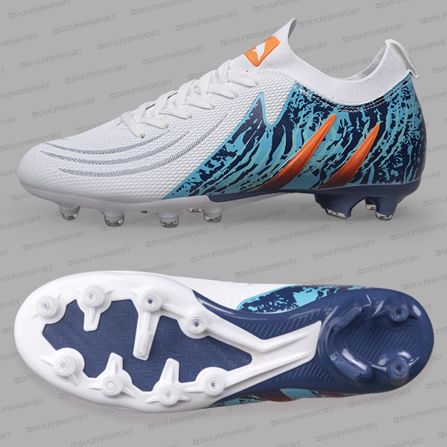 Бутсы футбольные KR-208 бело-синие