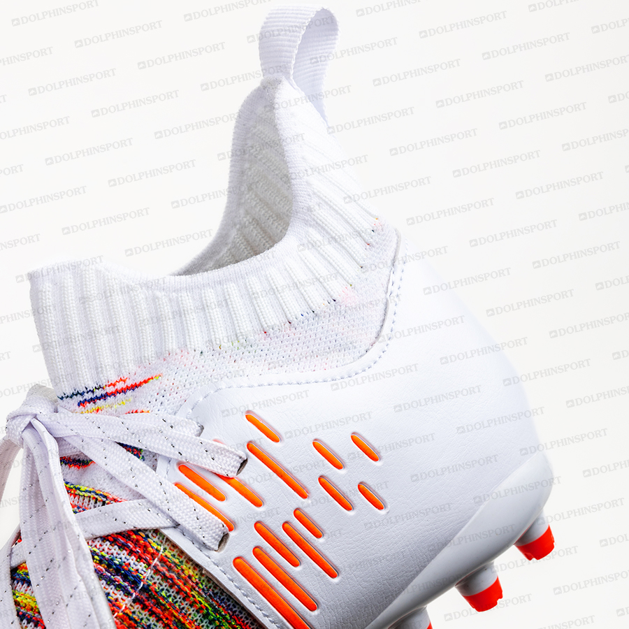 Бутсы футбольные KR-177/2 бело-оранжевый