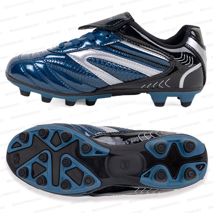 Бутсы футбольные KR-064 черно-синие