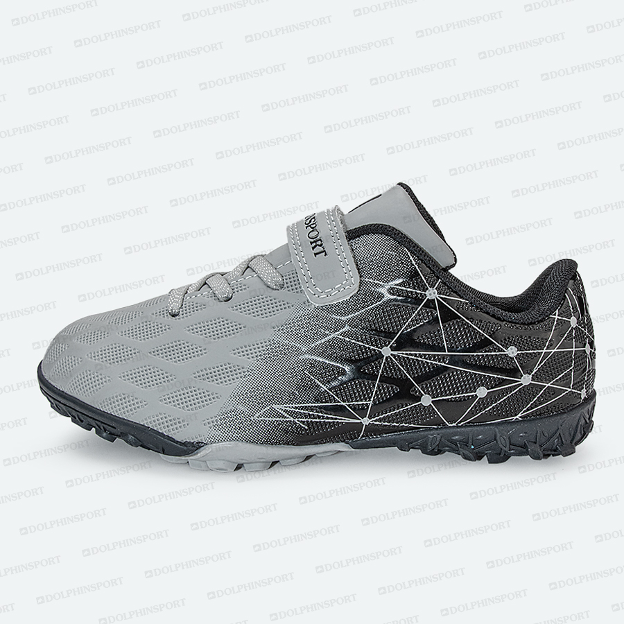 Бутсы футбольные KR-197 черно-серые