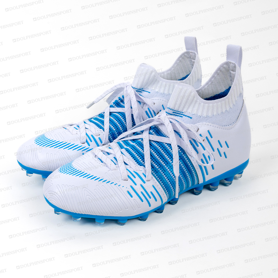 Бутсы футбольные KR-177/2 бело-голубой