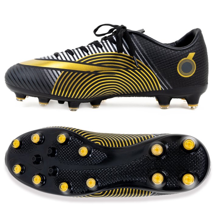 Бутсы футбольные KR-155 черно-золотой
