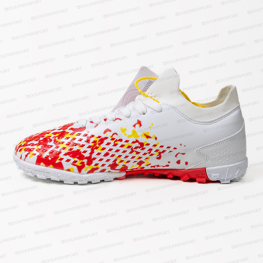 Бутсы футбольные KR-130/1 бело-красные