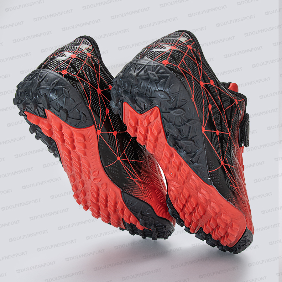 Бутсы футбольные KR-197 черно-красные