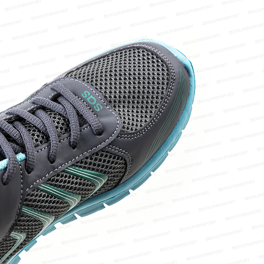 Кроссовки для бега KR-003/1 серо-бирюзовые