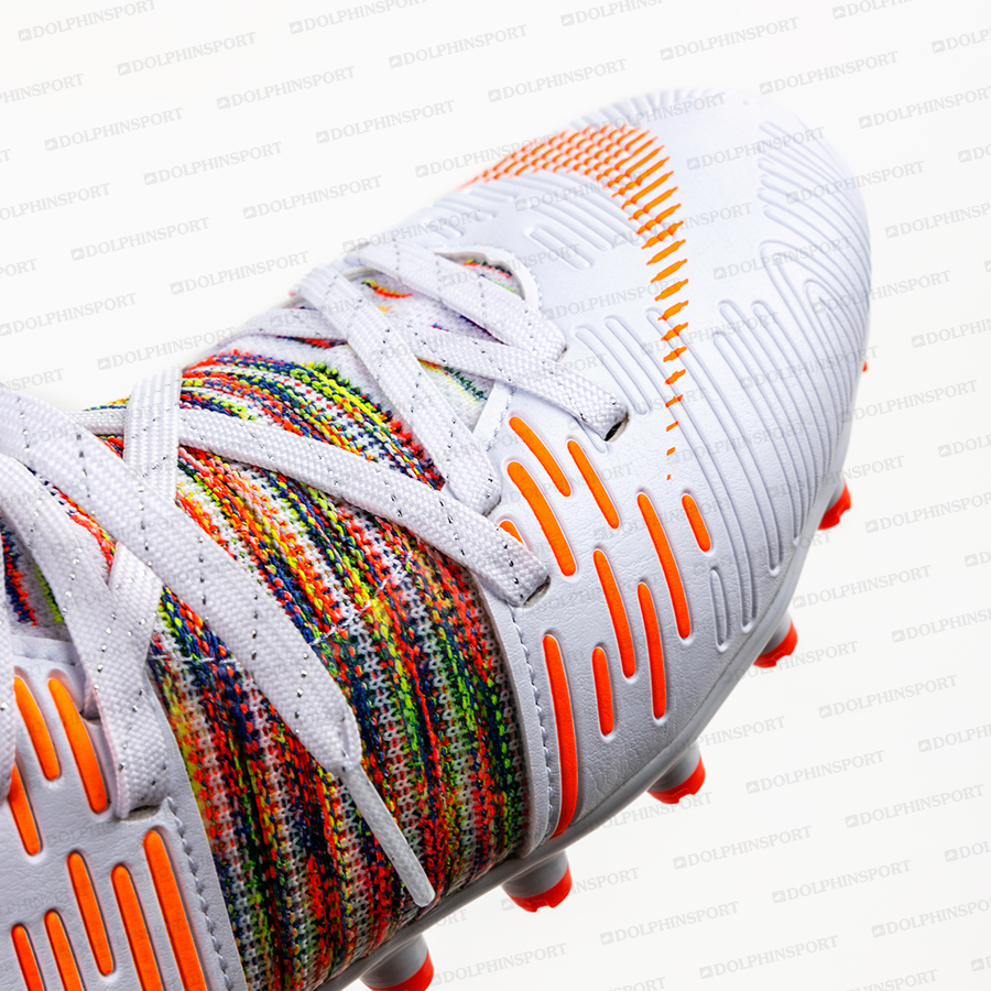 Бутсы футбольные KR-177/2 бело-оранжевый