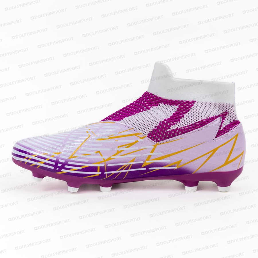 Бутсы футбольные KR-188 бело-фиолетовый