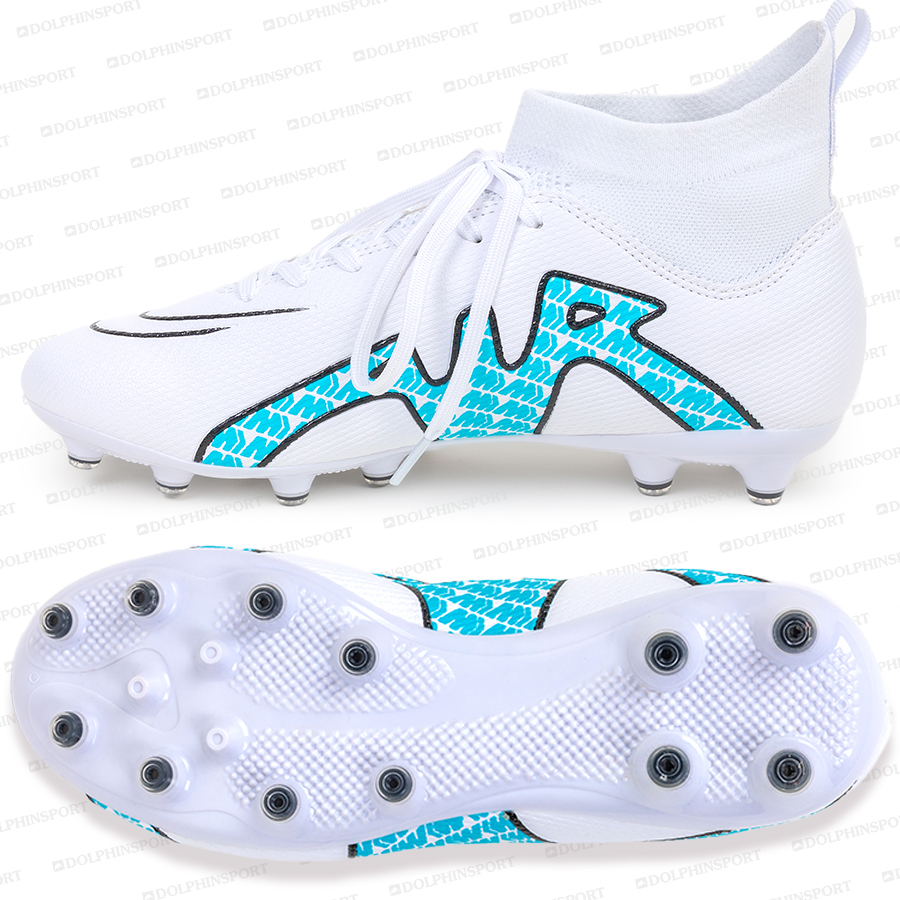 Бутсы футбольные KR-154 бело-синий