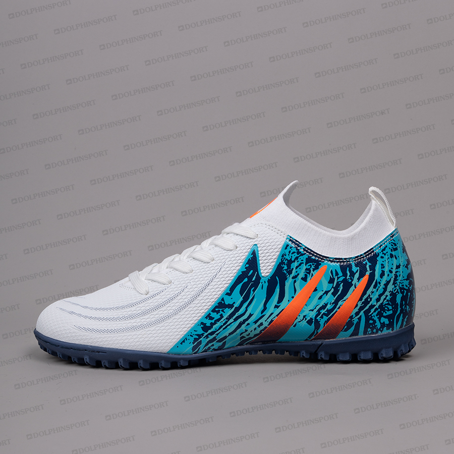 Бутсы футбольные KR-201 бело-синие