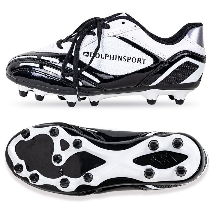 Бутсы футбольные KR-096 черно-белые