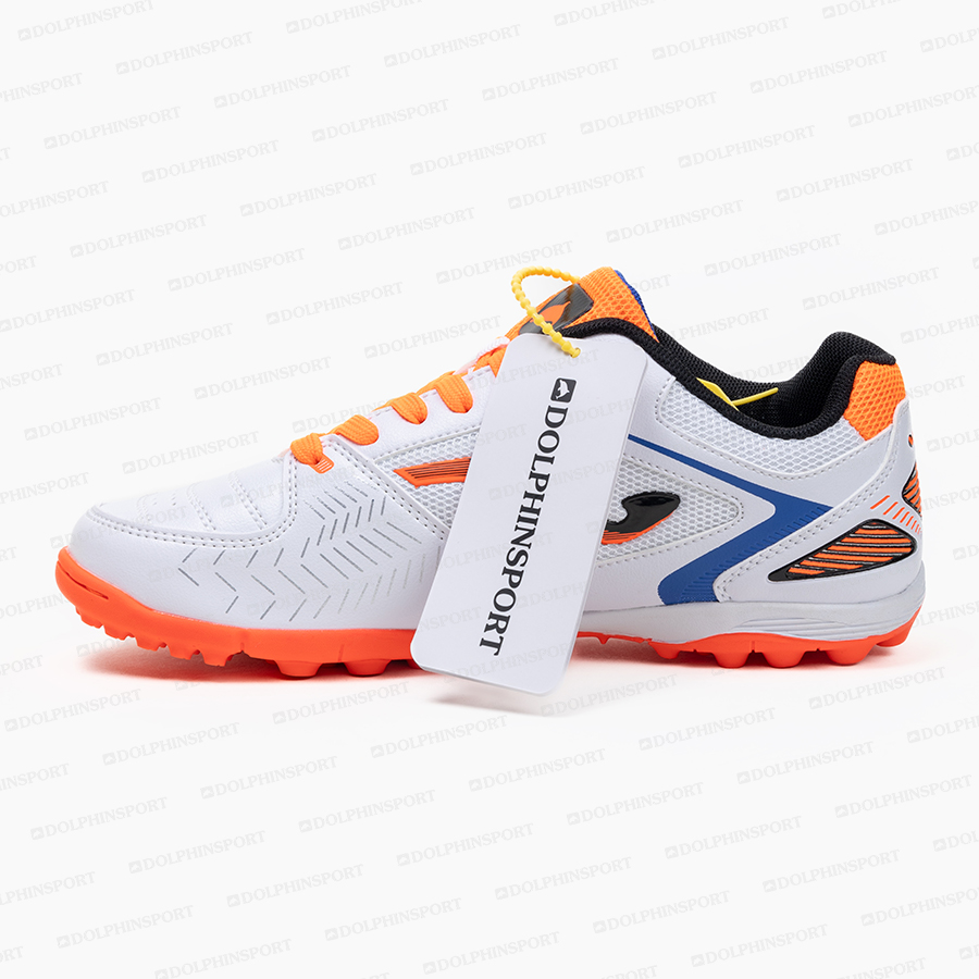 Бутсы футбольные KR-184 бело-оранжевый