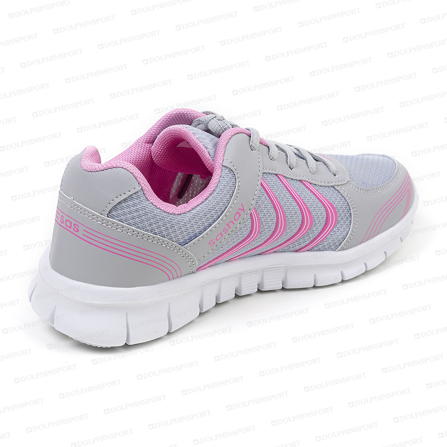 Кроссовки для бега KR-003/1 серо-розовые