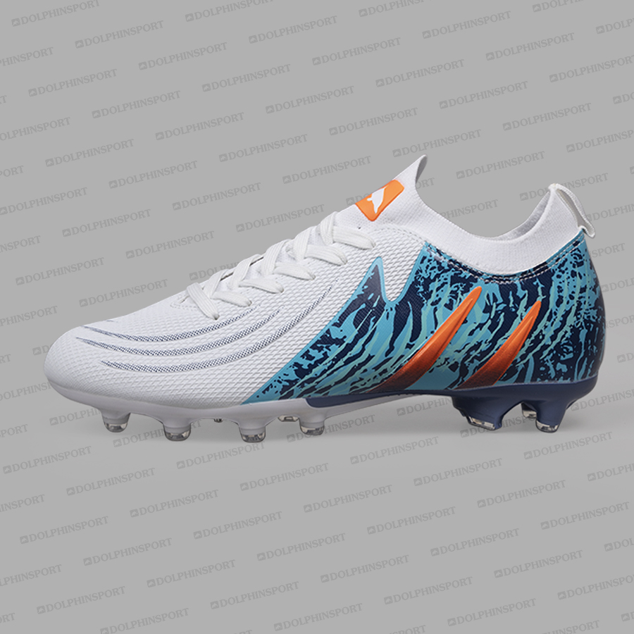 Бутсы футбольные KR-208 бело-синие