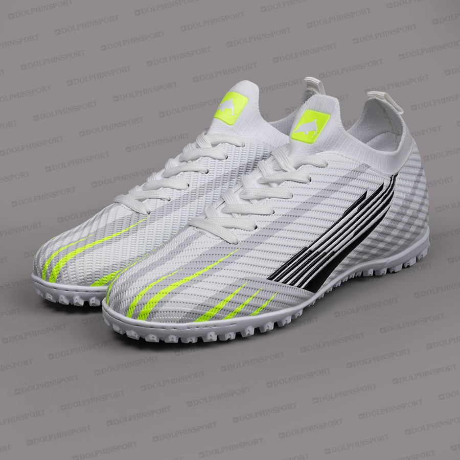 Бутсы футбольные KR-200 бело-зеленые