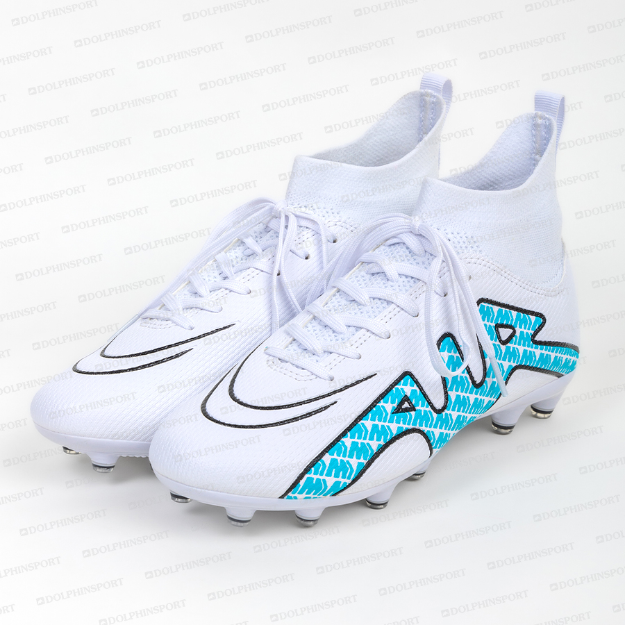 Бутсы футбольные KR-154 бело-синий