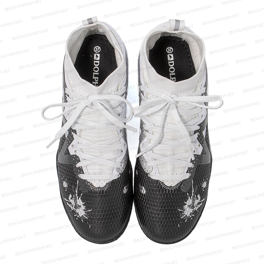 Бутсы футбольные KR-193 черно-белые