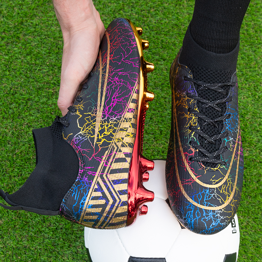 Бутсы футбольные KR-133 черный с золотом