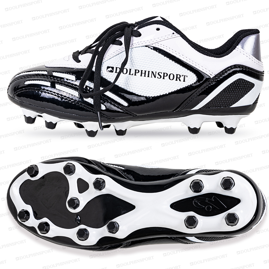 Бутсы футбольные KR-096 черно-белые