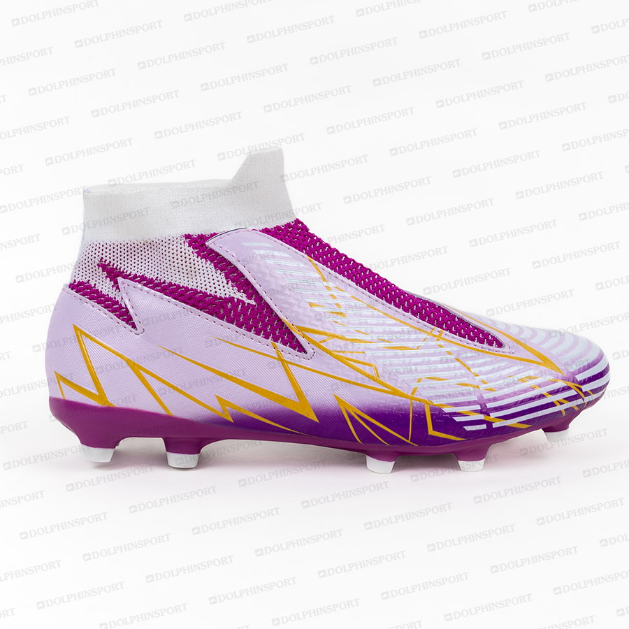 Бутсы футбольные KR-188 бело-фиолетовый