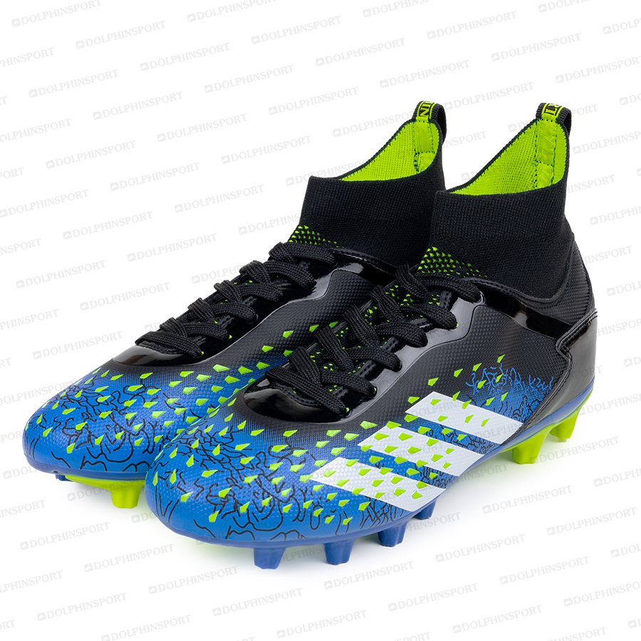 Бутсы футбольные KR-180/2 сине-зеленые