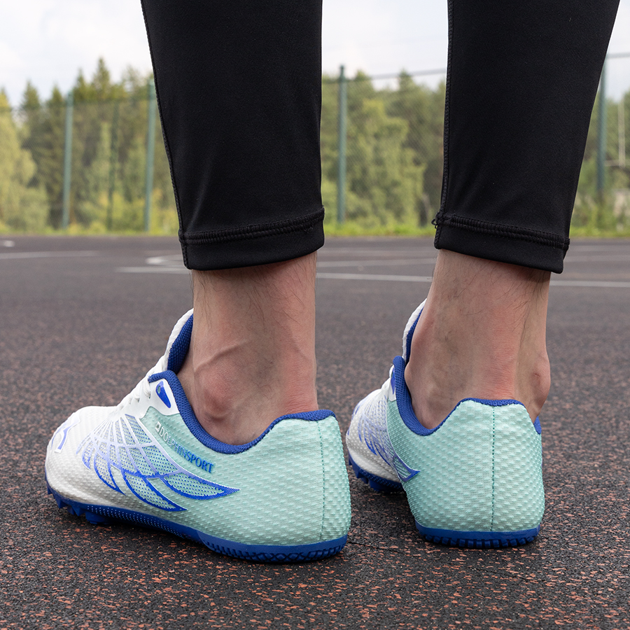 Шиповки KR-203 бело-синие