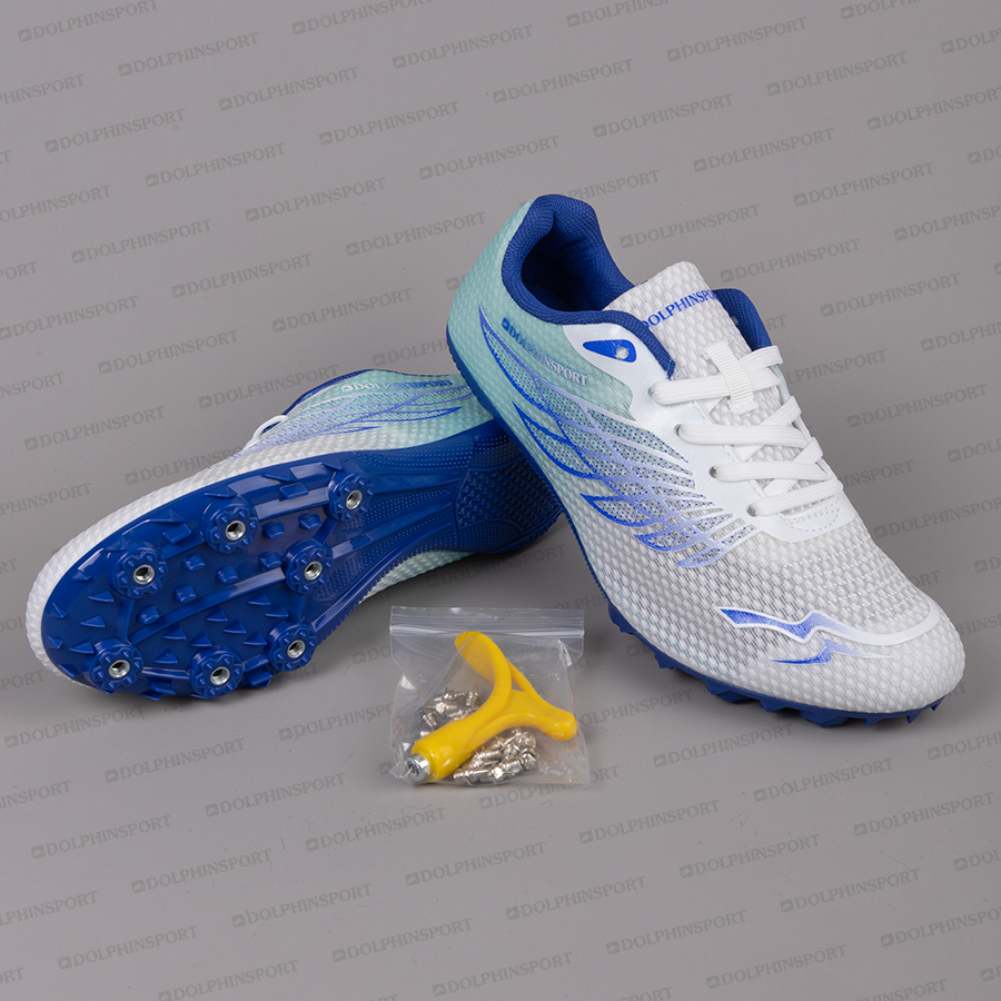 Шиповки KR-203 бело-синие