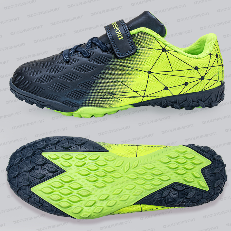 Бутсы футбольные KR-197 сине-зеленые