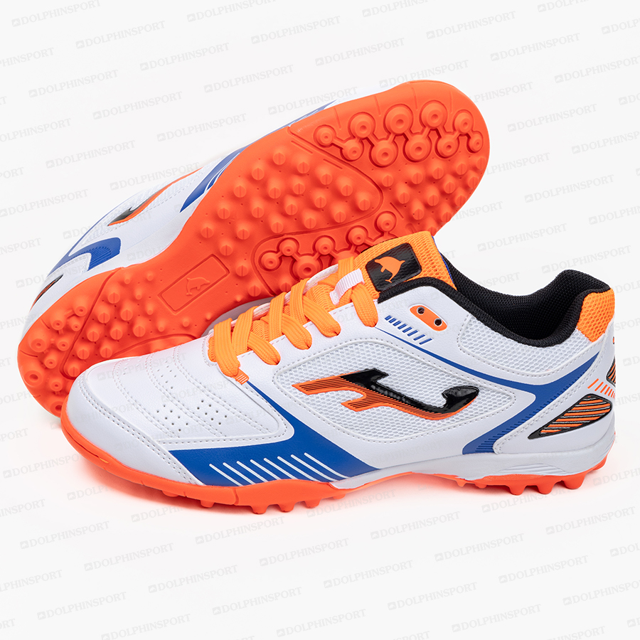 Бутсы футбольные KR-184 бело-оранжевый
