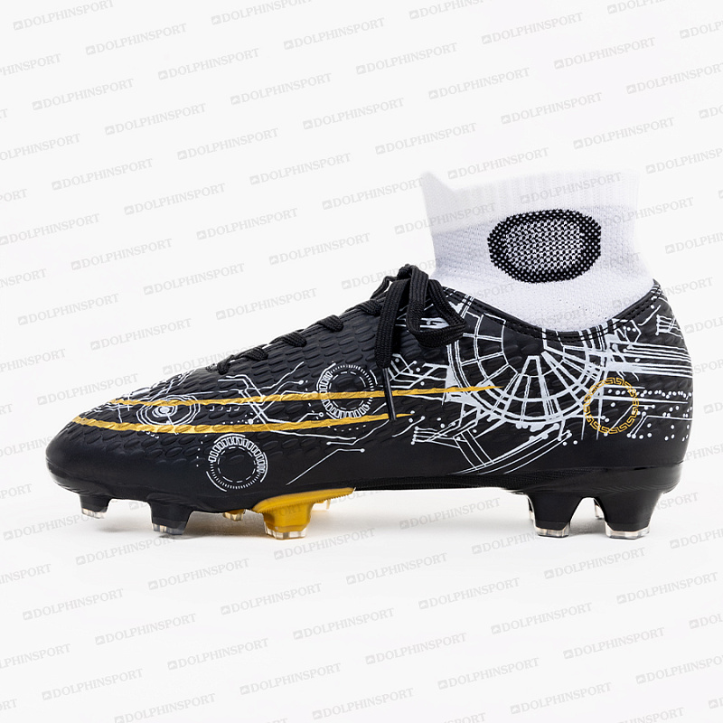 Бутсы футбольные KR-185 белый-черный