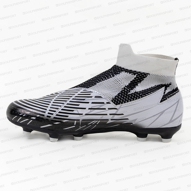 Бутсы футбольные KR-188 бело-черный