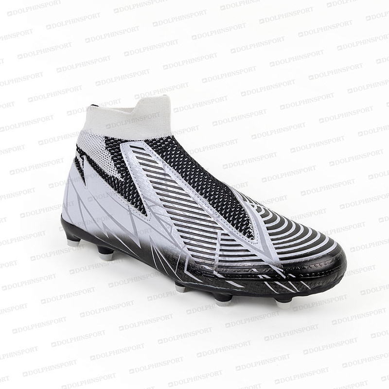 Бутсы футбольные KR-188 бело-черный