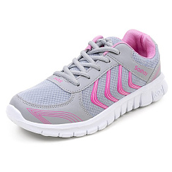Кроссовки для бега KR-003/1 серо-розовые DOLPHINSPORT – коллекция спортивной обуви для тренировок и соревнований