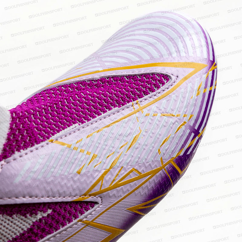 Бутсы футбольные KR-188 бело-фиолетовый