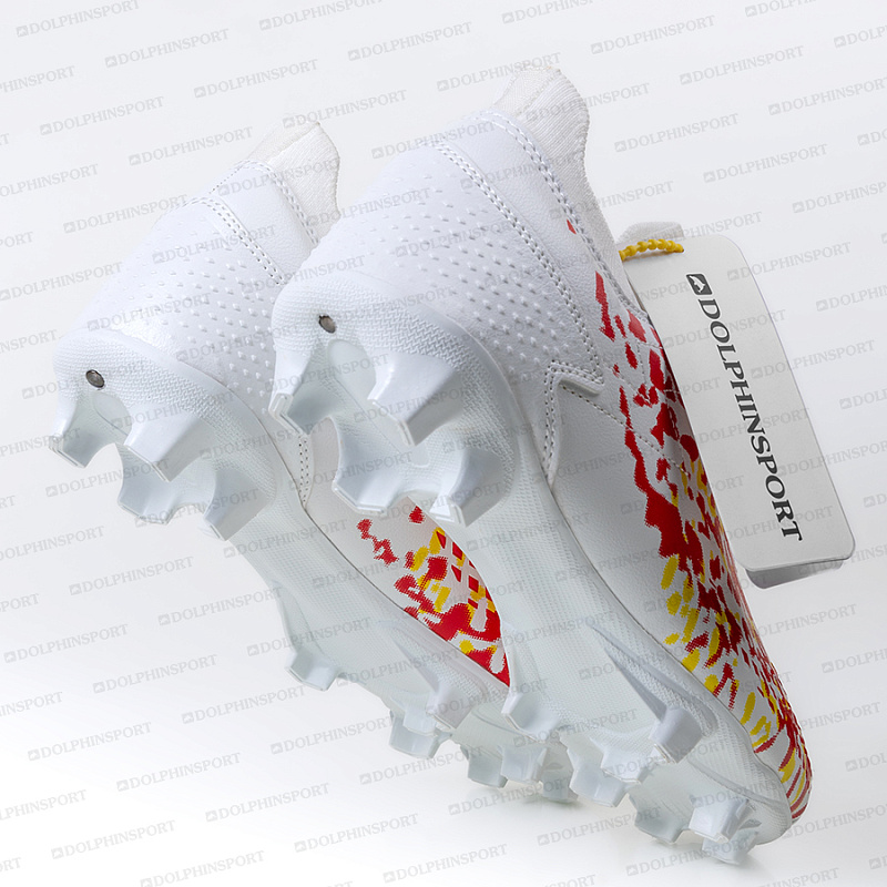 Бутсы футбольные KR-130 бело-красный