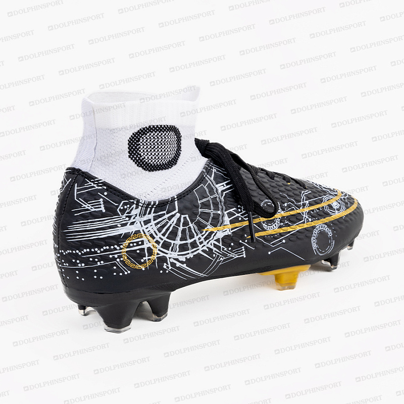 Бутсы футбольные KR-185 белый-черный