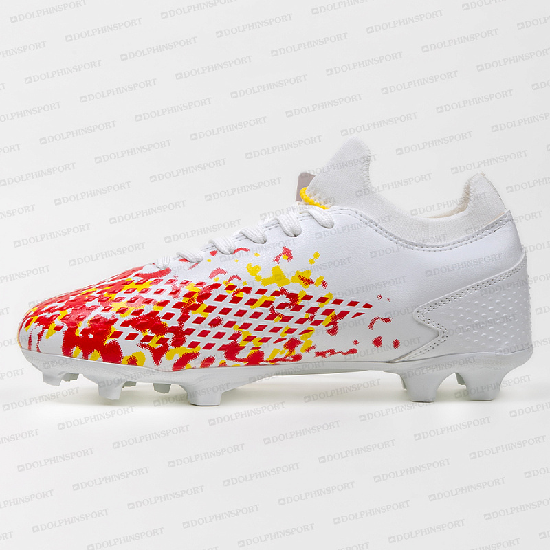 Бутсы футбольные KR-130 бело-красный