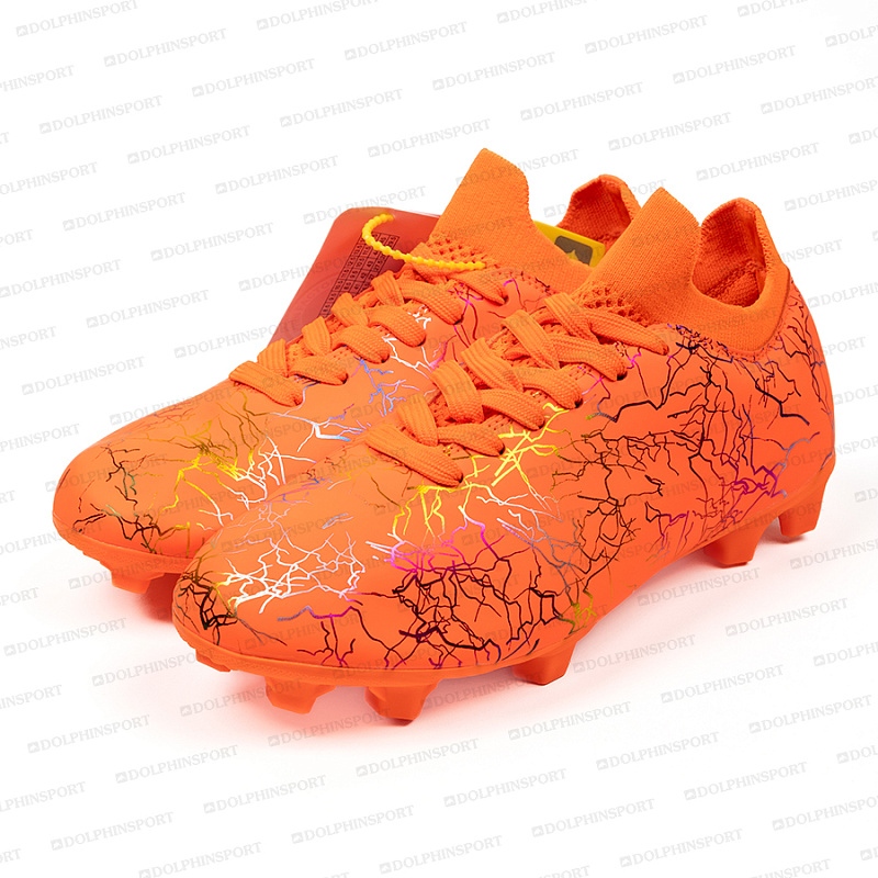Бутсы футбольные KR-131 оранжевые