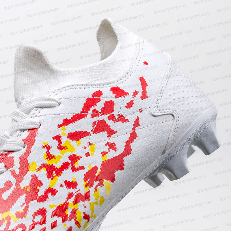 Бутсы футбольные KR-130 бело-красный